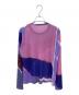 PLEATS PLEASE (プリーツプリーズ) GRAINY TULLE T パープル/マルチカラー サイズ:Free：21000円
