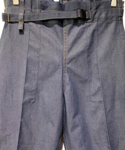 me ISSEY MIYAKE（ミーイッセイ ミヤケ）me ISSEY MIYAKE (ミーイッセイ ミヤケ) フラットデニムパンツ インディゴ サイズ:Freeの古着・服飾アイテム