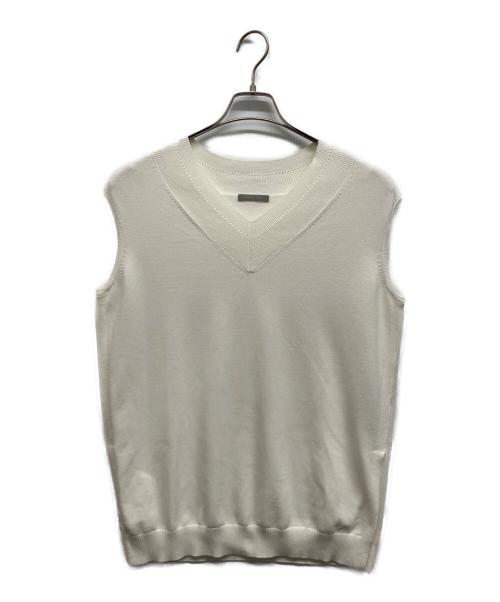 theory luxe（セオリーリュクス）theory luxe (セオリーリュクス) Vネックプルオーバー アイボリー サイズ:38の古着・服飾アイテム