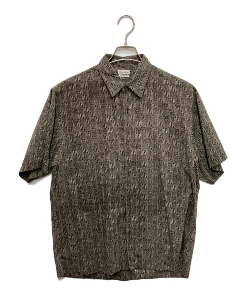STEVEN ALAN（スティーブンアラン）STEVEN ALAN (スティーブンアラン) CELL/PRNT REGULAR COLLAR SHORT SLEEVE SHIRT（CELL/PRNT レギュラーカラーショートスリーブシャツ） ブラウン サイズ:Sの古着・服飾アイテム