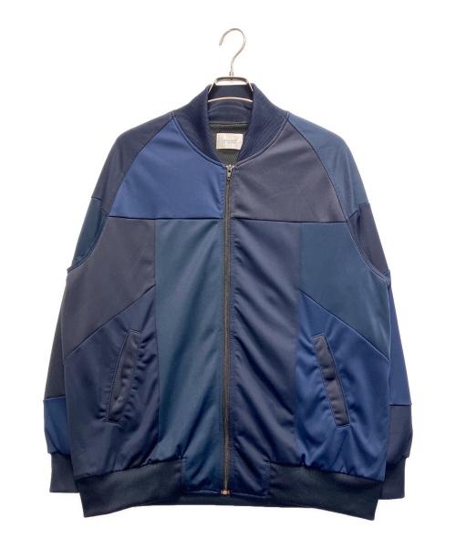 yoused（ユーズド）yoused (ユーズド) PATCHWORK LOOSE JOG TOP ネイビー サイズ:FREEの古着・服飾アイテム