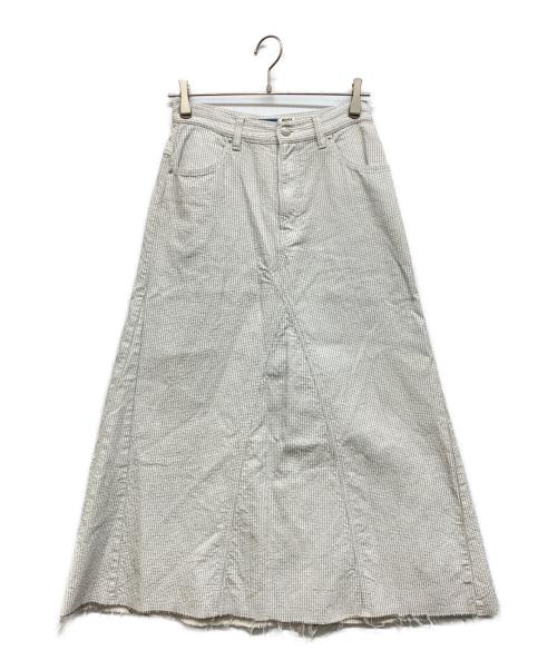BLUE BLUE（ブルーブルー）BLUE BLUE (ブルーブルー) エンパク ロングスカート ホワイト サイズ:1の古着・服飾アイテム