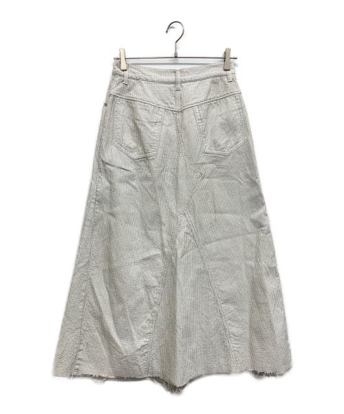 BLUE BLUE（ブルーブルー）BLUE BLUE (ブルーブルー) エンパク ロングスカート ホワイト サイズ:1の古着・服飾アイテム