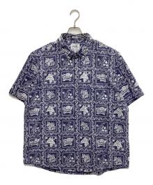 BROOKS BROTHERS×reyn spooner（ブルックスブラザーズ×レイン スプナー）の古着「半袖プルオーバーシャツ」｜ブルー