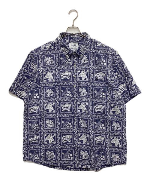 BROOKS BROTHERS（ブルックスブラザーズ）BROOKS BROTHERS (ブルックスブラザーズ) reyn spooner (レイン スプナー) 半袖プルオーバーシャツ ブルー サイズ:XLの古着・服飾アイテム