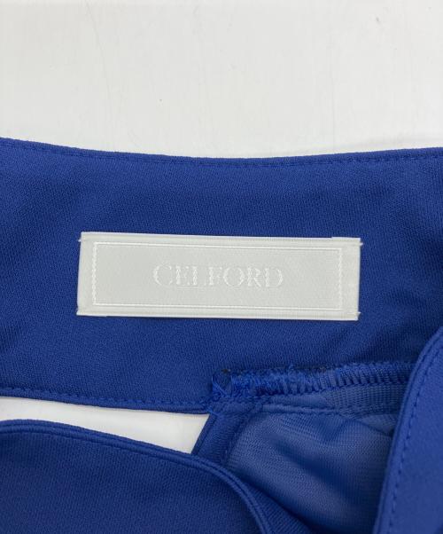 CELFORD（セルフォード）CELFORD (セルフォード) スムースロングワンピース ブルー サイズ:36の古着・服飾アイテム
