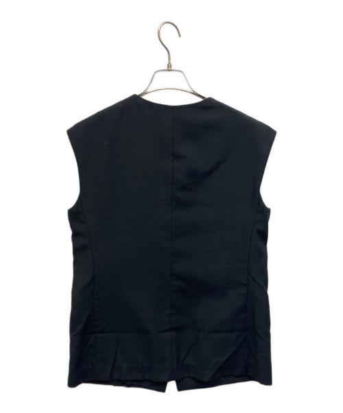 icB（アイシービー）icB (アイシービー) T.R.Liプレーンウィーブ ジレ ブラック サイズ:4の古着・服飾アイテム