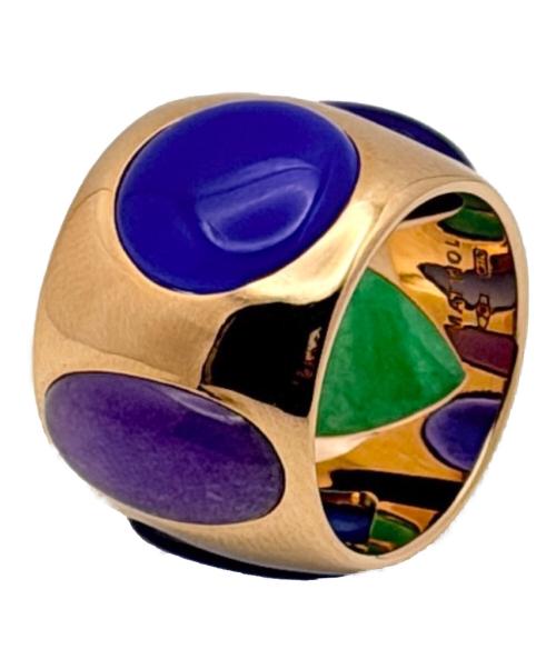 MATTIOLI（マッティオリ）MATTIOLI (マッティオリ) マルチカラーストーンリング サイズ:14号の古着・服飾アイテム