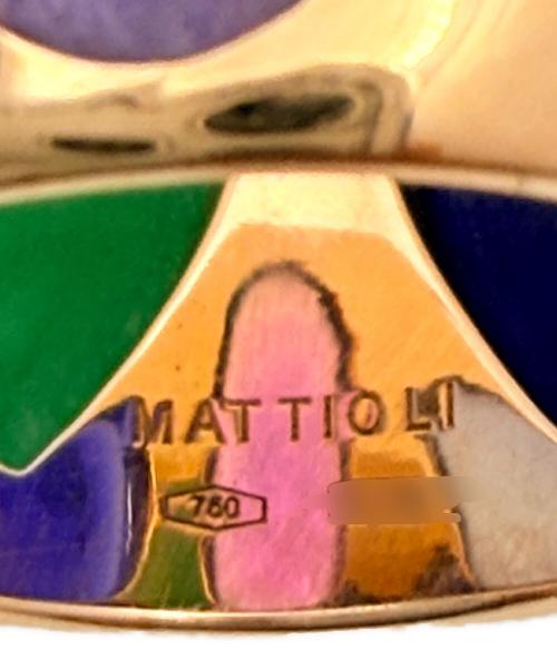 MATTIOLI（マッティオリ）MATTIOLI (マッティオリ) マルチカラーストーンリング サイズ:14号の古着・服飾アイテム