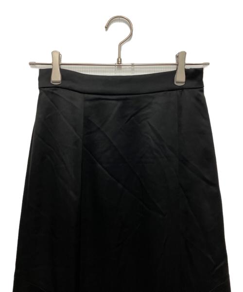anuans（アニュアンス）anuans (アニュアンス) マキシムサテンスカート ブラック サイズ:Mの古着・服飾アイテム