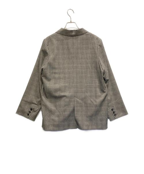 JOURNAL STANDARD relume（ジャーナルスタンダード レリューム）JOURNAL STANDARD relume (ジャーナルスタンダード レリューム) ダブルフロントチェックジャケット グレー サイズ:38の古着・服飾アイテム