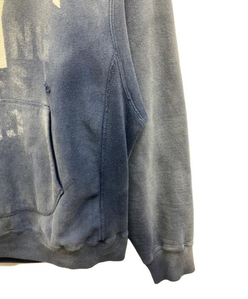 BOWWOW（バウワウ）BOWWOW (バウワウ) ハードエイジング ダメージ加工スウェットパーカー ブルー サイズ:Mの古着・服飾アイテム