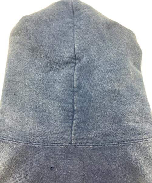 BOWWOW（バウワウ）BOWWOW (バウワウ) ハードエイジング ダメージ加工スウェットパーカー ブルー サイズ:Mの古着・服飾アイテム