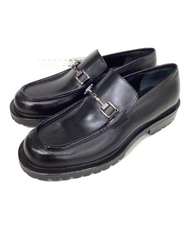 中古・古着通販】GUCCI (グッチ) ホースビットローファー ブラック