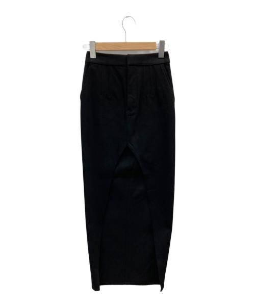 ALEXANDER WANG（アレキサンダー・ワン）ALEXANDER WANG (アレキサンダー・ワン) フロントスリットスカート ブラック サイズ:24の古着・服飾アイテム