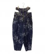 FETICOフェティコ）の古着「ROSE DENIM HIGH-WAIST JEANS」｜インディゴ