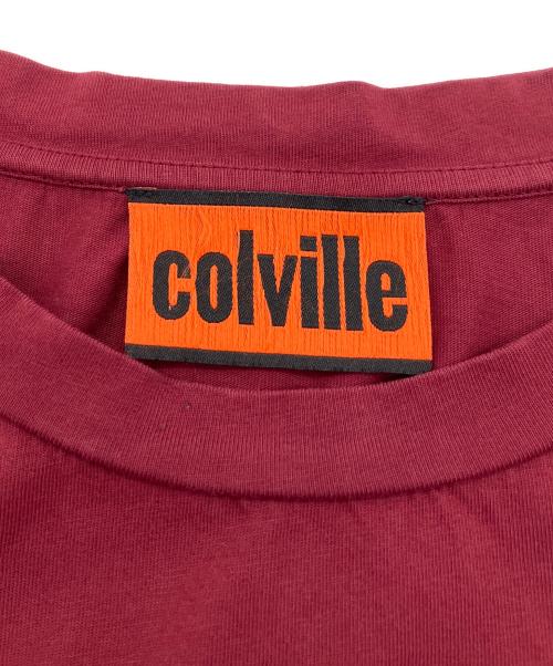 colville（コルヴィル）colville (コルヴィル) DRAWER (ドゥロワー) Tシャツ ボルドー サイズ:Sの古着・服飾アイテム