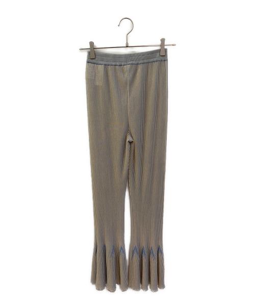 CFCL（シーエフシーエル）CFCL (シーエフシーエル) HYPHA LUCENT TIGHT FLARE PANTS ROBIN EGG BLUE-BISQU サイズ:3の古着・服飾アイテム