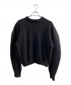 HARUNOBUMURATAハルノブ ムラタ）の古着「ラウンドスリーブニット」｜ブラック