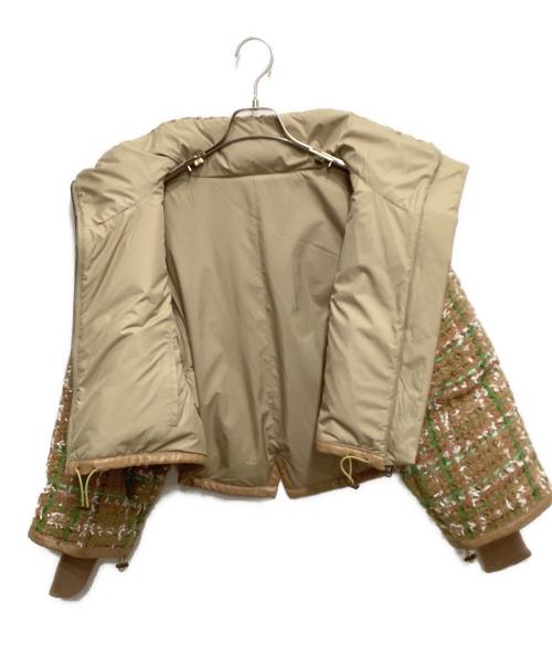 WRINN（リン）WRINN (リン) 4wayリバーシブルツイードダウン キャメル サイズ:38の古着・服飾アイテム