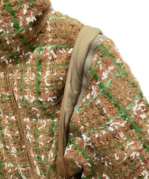 WRINN（リン）WRINN (リン) 4wayリバーシブルツイードダウン キャメル サイズ:38の古着・服飾アイテム