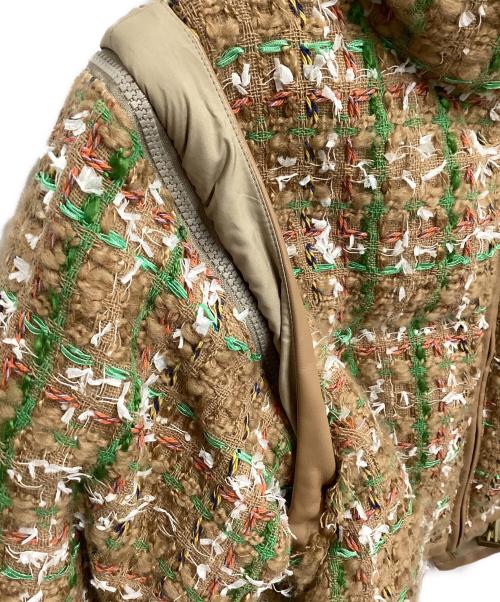 WRINN（リン）WRINN (リン) 4wayリバーシブルツイードダウン キャメル サイズ:38の古着・服飾アイテム