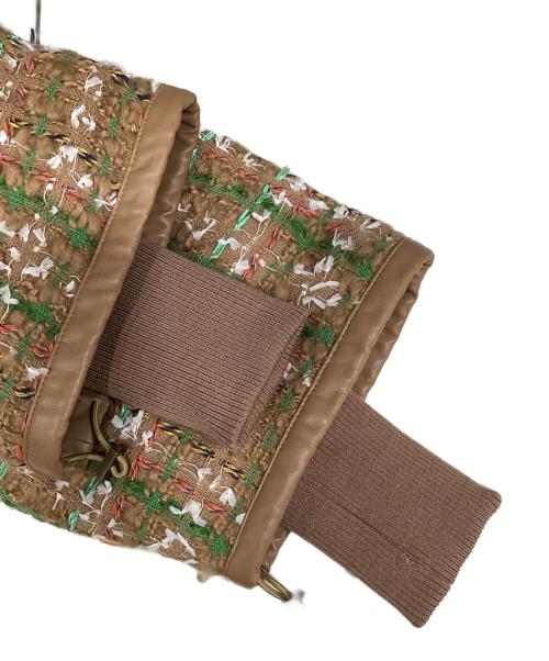 WRINN（リン）WRINN (リン) 4wayリバーシブルツイードダウン キャメル サイズ:38の古着・服飾アイテム