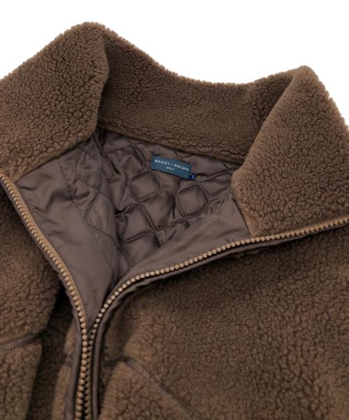 WRINN（リン）WRINN (リン) エコファーブルゾン ブラウン サイズ:38の古着・服飾アイテム