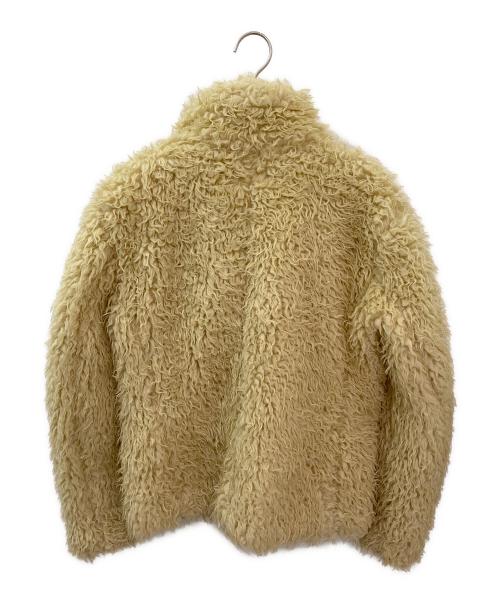 MM6 Maison Margiela（エムエムシックスメゾンマルジェラ）MM6 Maison Margiela (エムエムシックスメゾンマルジェラ) フェイクファーハイネックジャケット ベージュ サイズ:40の古着・服飾アイテム