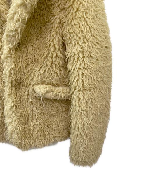 MM6 Maison Margiela（エムエムシックスメゾンマルジェラ）MM6 Maison Margiela (エムエムシックスメゾンマルジェラ) フェイクファーハイネックジャケット ベージュ サイズ:40の古着・服飾アイテム
