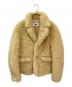 MM6 Maison Margiela（エムエムシックスメゾンマルジェラ）の古着「フェイクファーハイネックジャケット」｜ベージュ