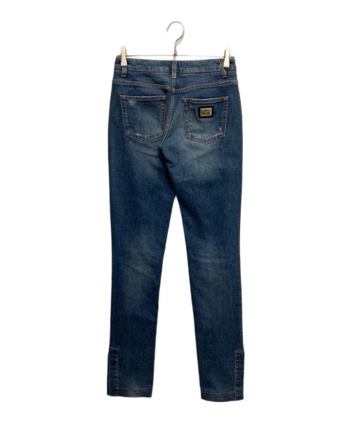 DOLCE & GABBANA（ドルチェ＆ガッバーナ）DOLCE & GABBANA (ドルチェ＆ガッバーナ) ダメージ加工デニムパンツ ブルー サイズ:38の古着・服飾アイテム