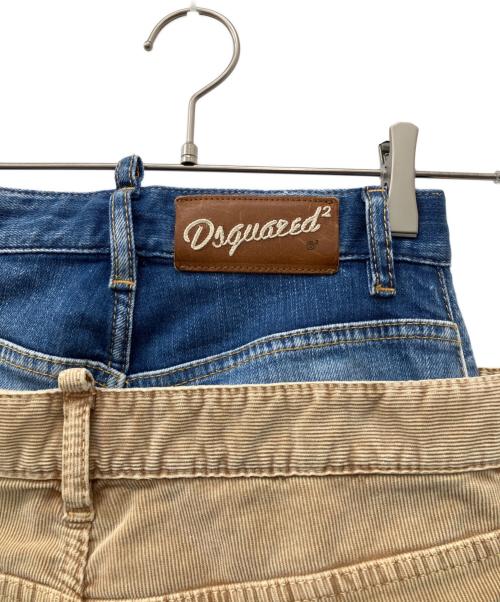 DSQUARED2（ディースクエアード）DSQUARED2 (ディースクエアード) ディースクエアード　パンツ ブルー×ベージュ サイズ:38の古着・服飾アイテム