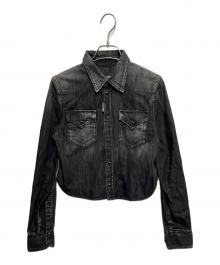 DSQUARED2（ディースクエアード）の古着「ミニウエスタンシャツ」｜ブラック