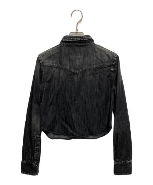 DSQUARED2（ディースクエアード）DSQUARED2 (ディースクエアード) ミニウエスタンシャツ ブラック サイズ:38の古着・服飾アイテム