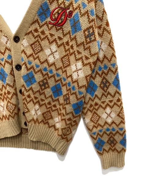 DSQUARED2（ディースクエアード）DSQUARED2 (ディースクエアード) Embroidered Wool Blend Cardigan ベージュ サイズ:XSの古着・服飾アイテム
