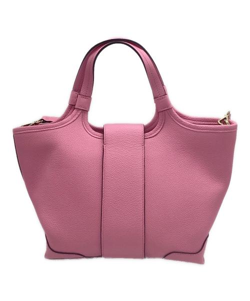 Roger Vivier（ロジェ ヴィヴィエ）Roger Vivier (ロジェ ヴィヴィエ) レザー ショッピング バッグ ミニ ピンクの古着・服飾アイテム