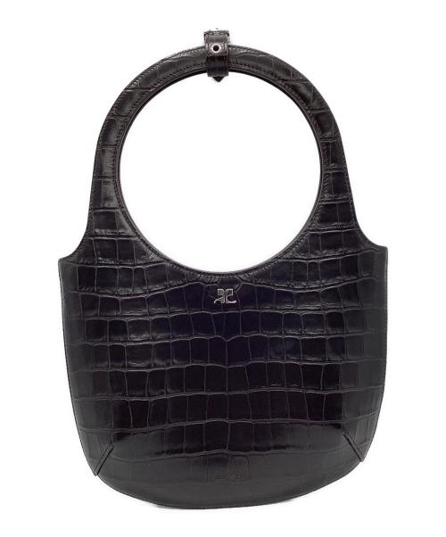 courreges（クレージュ）courreges (クレージュ) ホーリーバッグ ブラックの古着・服飾アイテム