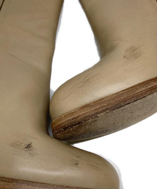 CELINE（セリーヌ）CELINE (セリーヌ) サイドジップショートブーツ ベージュ サイズ:371/2の古着・服飾アイテム