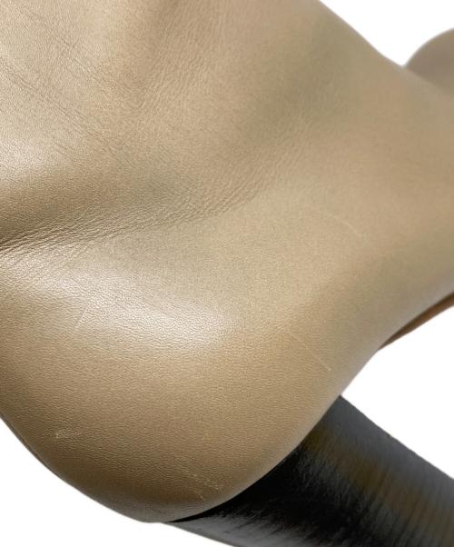 CELINE（セリーヌ）CELINE (セリーヌ) サイドジップショートブーツ ベージュ サイズ:371/2の古着・服飾アイテム