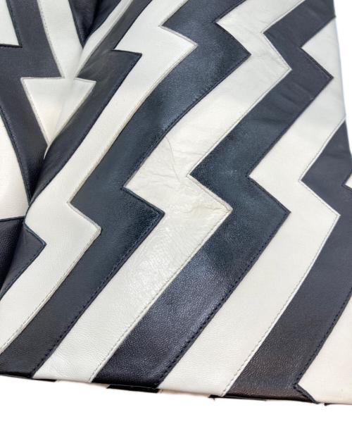 JIMMY CHOO（ジミーチュウ）JIMMY CHOO (ジミーチュウ) Blake 85 Long Boot ブラック×ホワイト サイズ:37の古着・服飾アイテム