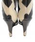 中古・古着 JIMMY CHOO (ジミーチュウ) Blake 85 Long Boot ブラック×ホワイト サイズ:37：20000円