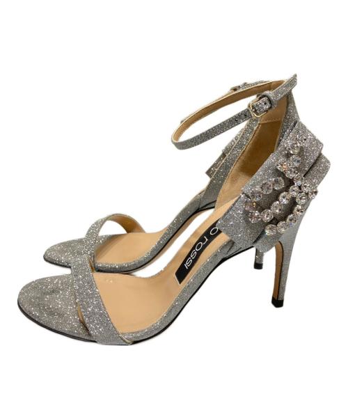 sergio rossi（セルジオロッシ）sergio rossi (セルジオロッシ) ハイヒールサンダル Shiny Glitter Argento シルバー サイズ:37の古着・服飾アイテム