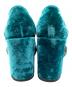 中古・古着 DRIES VAN NOTEN (ドリスヴァンノッテン) ベルベットサンダル グリーン サイズ:37：15000円