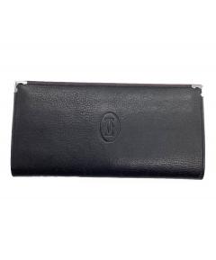 中古・古着通販】Cartier (カルティエ) 長財布 ブラック｜ブランド