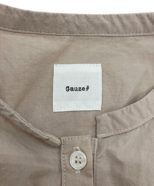 Gauze（ガーゼ）Gauze (ガーゼ) スイッチングギャザーワンピース ベージュ サイズ:Freeの古着・服飾アイテム