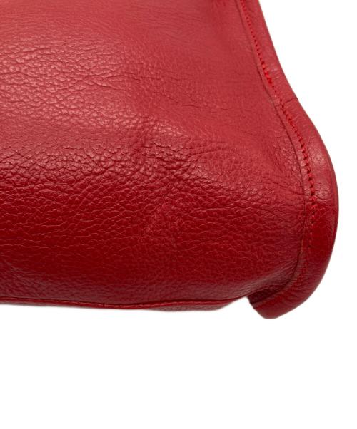 IL BISONTE（イル ビゾンテ）IL BISONTE (イル ビゾンテ) ラウンドフレアポシェット レッドの古着・服飾アイテム