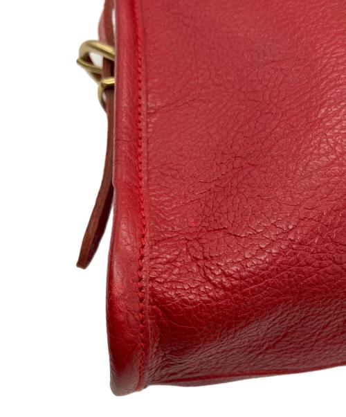 IL BISONTE（イル ビゾンテ）IL BISONTE (イル ビゾンテ) ラウンドフレアポシェット レッドの古着・服飾アイテム