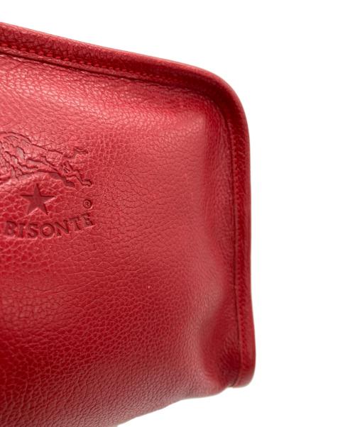 IL BISONTE（イル ビゾンテ）IL BISONTE (イル ビゾンテ) ラウンドフレアポシェット レッドの古着・服飾アイテム