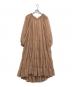 Estella.K（エステラケー）の古着「オフショルダーロングワンピース」｜ベージュ